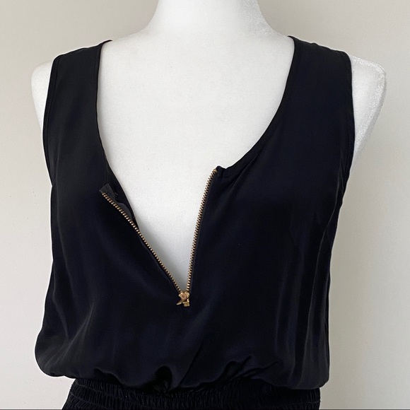 SOLD arina Grimaldi Chiffon Black Sleeveless Dress - Picture 2 of 6